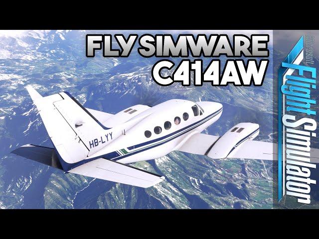 Flysimware C414AW Chancellor | All Features Explained & Full Flight Tutorial [MSFS | English]