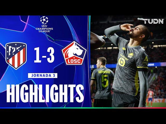 HIGHLIGHTS - Atlético de Madrid vs Lille | UEFA Champions League 24/25 | TUDN