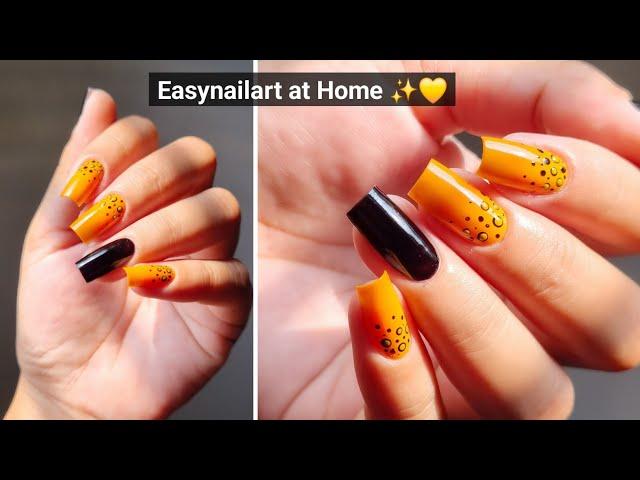 Easynailart at Home ️ || Simple Dotticure nailart within only 2 Minutes || Easy naildesigns 🫠