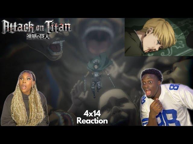 LEVI VS BEAST TITAN!! EREN VS ARMIN!! ATTACK ON TITAN SEASON 4 EPISODE 14 REACTION/REVIEW | Savagery