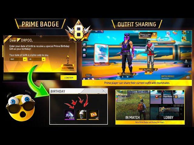 NEW PRIME BADGE  FREE DIAMONDS  SHARE BUNDLE WITH FRIENDS  BADGE LIKE V-BADGE ️ & MORE 