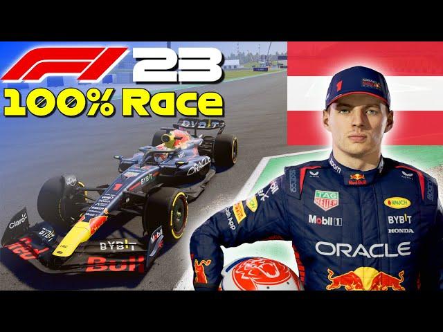 F1 23 - 100% Race Austria w/ Verstappen | #AustrianGP 