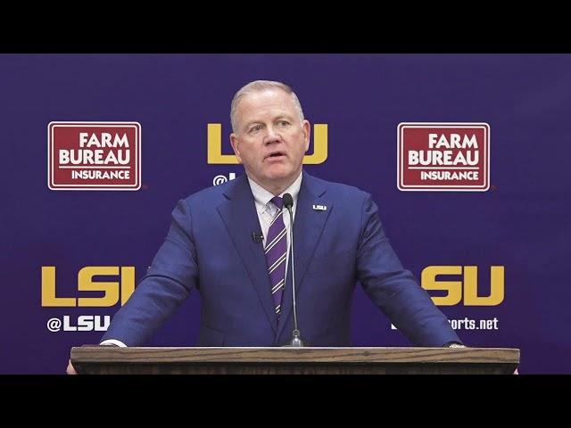 LSU Football Head Coach Brian Kelly Introductory Press Conference