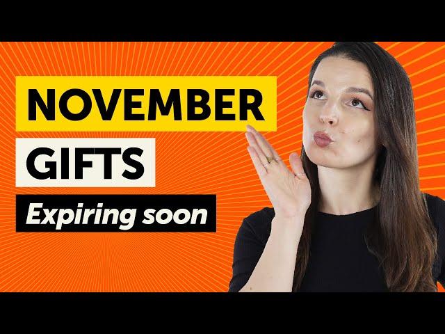 Few Days Left to Get Your FREE English Gifts of November 2024