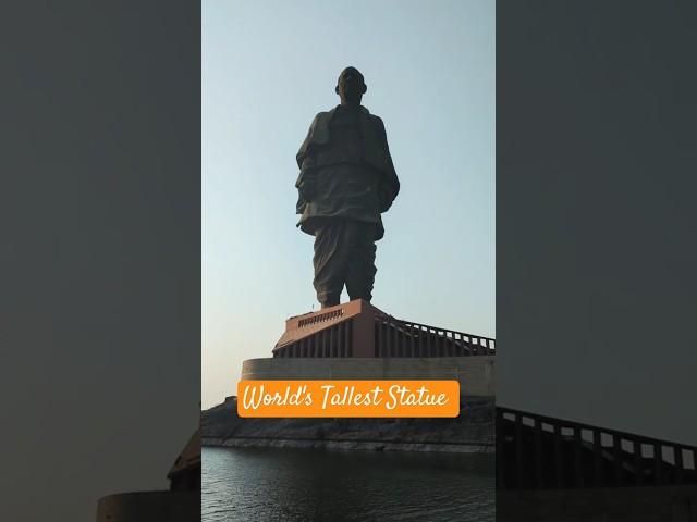 Statue of unity on the banks of river Narmada is world's tallest statue #statueofunity #india