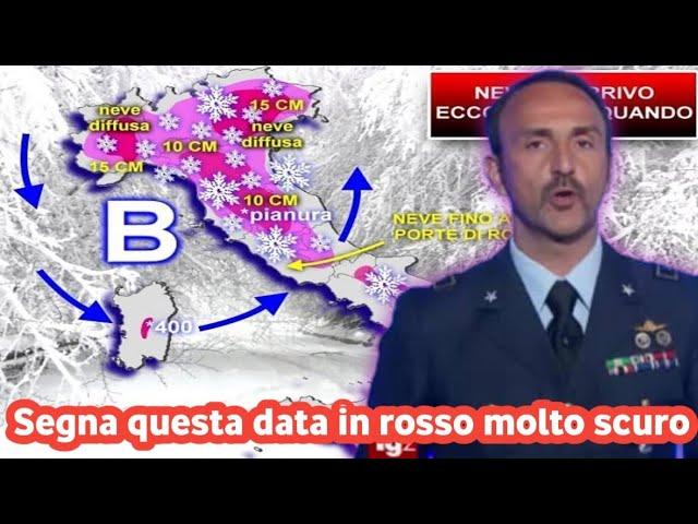 METEO- FORTISSIMA NEVICATA IN ARRIVO AL PIANO, SU NORD E CENTRO!!! ANCHE AL SUD️️