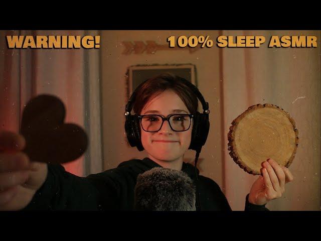️WARNING️ 100% Sleep ASMR - (Wooden Triggers)