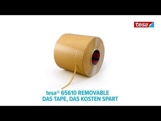 Schluss mit Klebebandrückständen am Supermarktregal - tesa® 65610 Removable