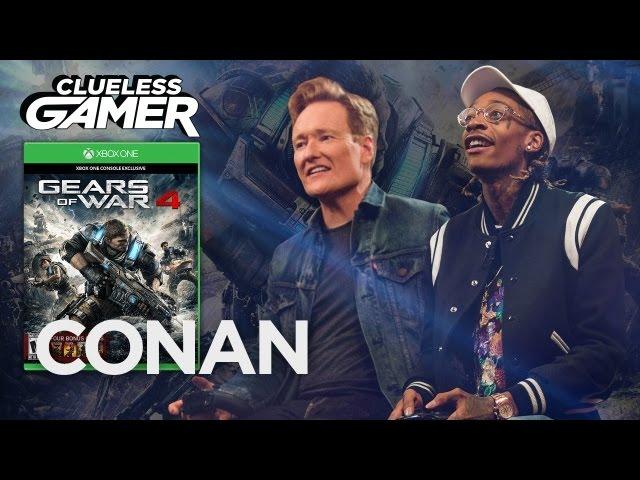 Clueless Gamer: “Gears Of War 4” With Wiz Khalifa | CONAN on TBS