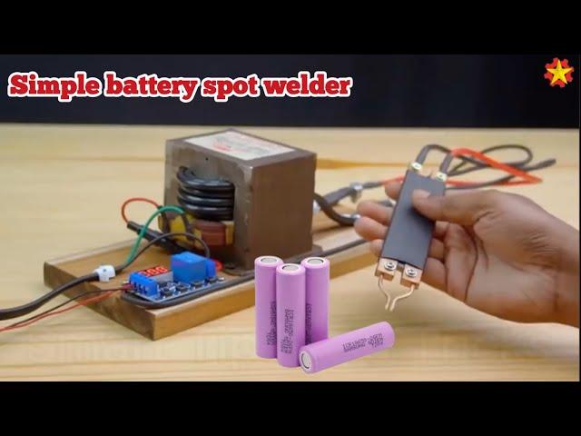 spot welding machine simple & power, helpful for home // how to make a power spot welding a