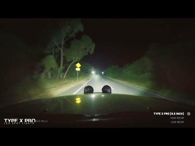 STEDI Type X™ Pro LED Spot Lights - 8.5 inch | Driving Footage