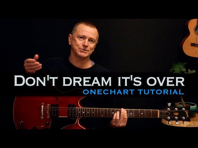 Don't dream it's over Crowded House guitar lesson tutorial including solos [free tab]