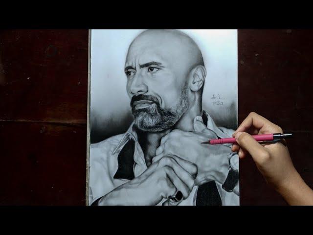 AN AMATEUR TRY TO DRAW - Dwayne "The Rock" Johnson