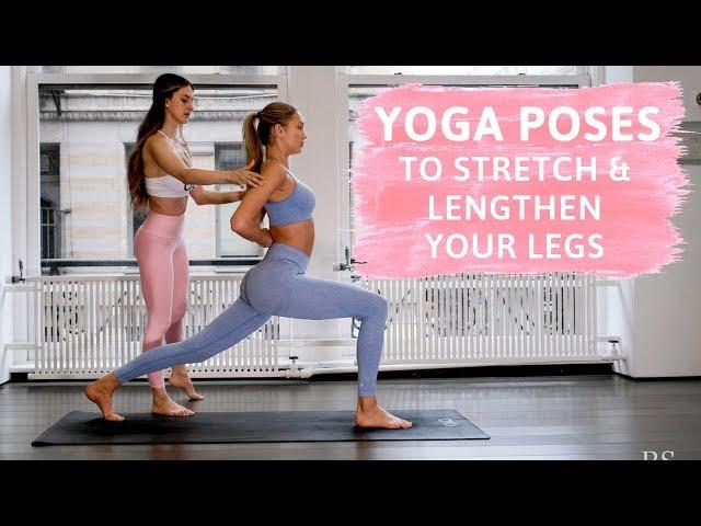 How to Stretch and Lengthen Your Legs // 13 Simple Yoga Poses - Romee Strijd