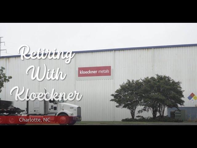 Retiring with Kloeckner: JD Inman