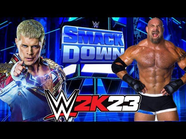 Cody Rhodes vs Goldberg WWE2K23 Gameplay