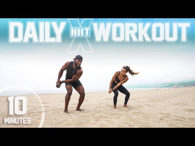 10 Minute Full Body Daily NO EXCUSE Workout [Low Impact HIIT /No Jumping]