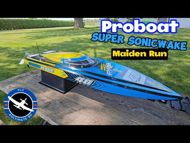 This is How you build an RC Boat: Proboat Super Sonic Wake 48 Maiden Run