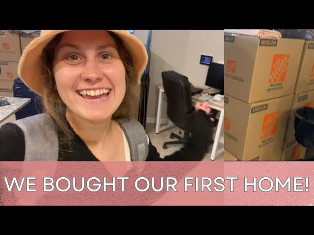 MOVING VLOG | Buying our first home with a newborn + empty house tour