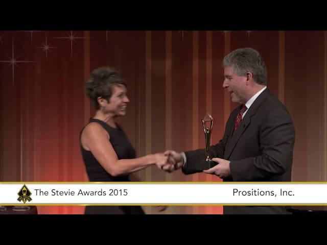 Prositions, Inc wins another Stevie Award at The 2015 American Business Awards