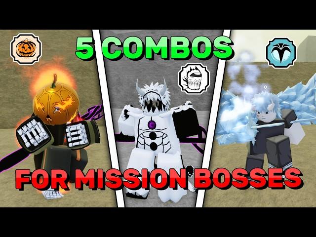 *BEST* 5 PVE COMBOS FOR BOSSES (Humanoid) | Shindo Life