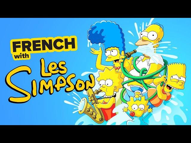 Learn French with Cartoons: Les Simpsons - A Dangerous Ride!