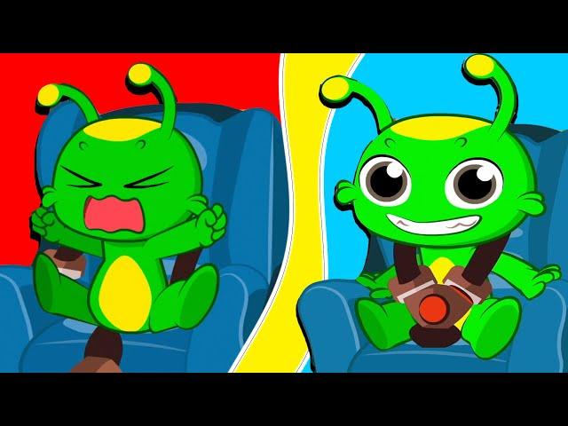 Groovy The Martian & Phoebe learn about Road Safety | Let's buckle up the sea belt