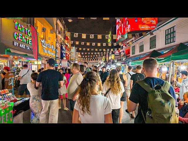  Bangkok Night Madness : Khaosan Road & Hidden Vibes of Rambuttri Alley Thailand 4K HDR