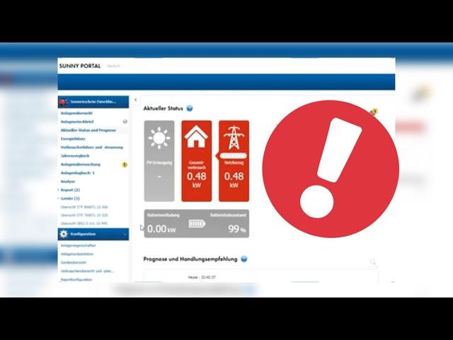 BYD Speicher keine Ladung oder Entladung - Bug Firmware Update 2.14.13.R SMA Sunny Home Manager 2.0