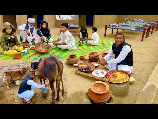 Cooking Breakfast for My Family | Morning Routine in the Village | Punjab Pakistan Village Life