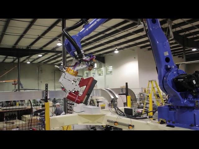 ATI Industrial Automation - QC 76 Robotic Tool Changers in OSB PackagingFinishing Application