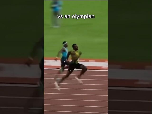 A normal person sprinting vs an olympian #shorts #viral #track #trackandfield