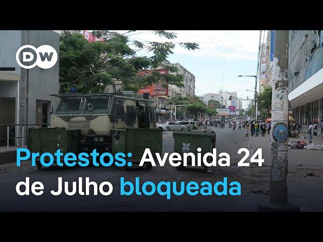 Maputo: Avenida 24 de Julho também foi bloqueada