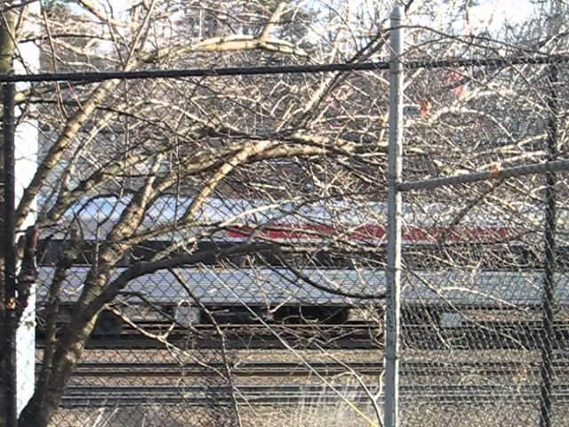 Shore Line East train along State Street North