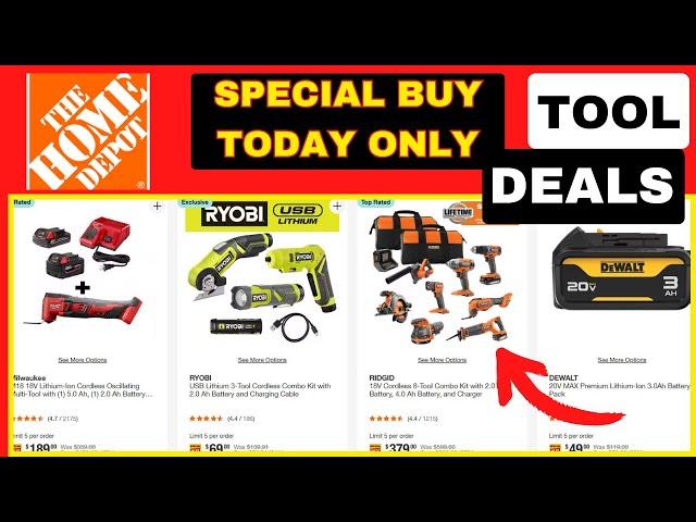 TODAY ONLY! Home Depot Special Tool Deals Of The Day
