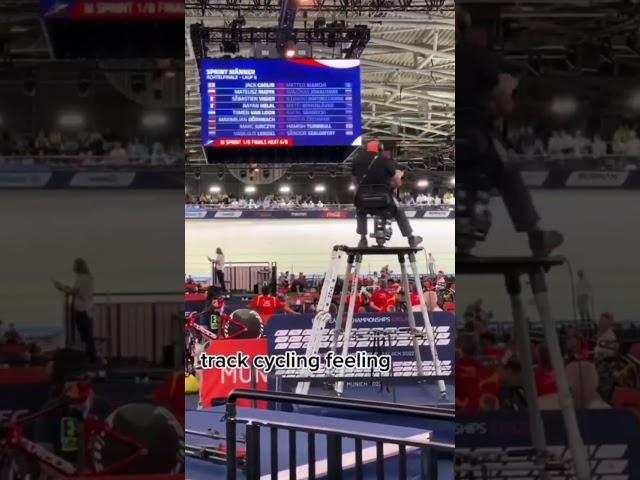 Track cycling helicopter cameraman   #shorts #cycling #bike