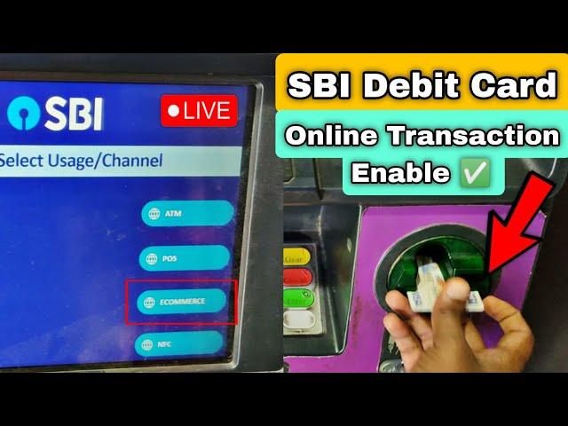 How to Activate SBI Debit for Online Transaction | Enable ecommerce online transaction on SBI Card