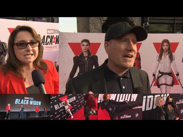 Kevin Feige & Victoria Alonso Interviews at MARVEL STUDIOS’ “BLACK WIDOW” WORLD PREMIERE FAN EVENT