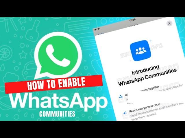 How to enable & use Whatsapp communities