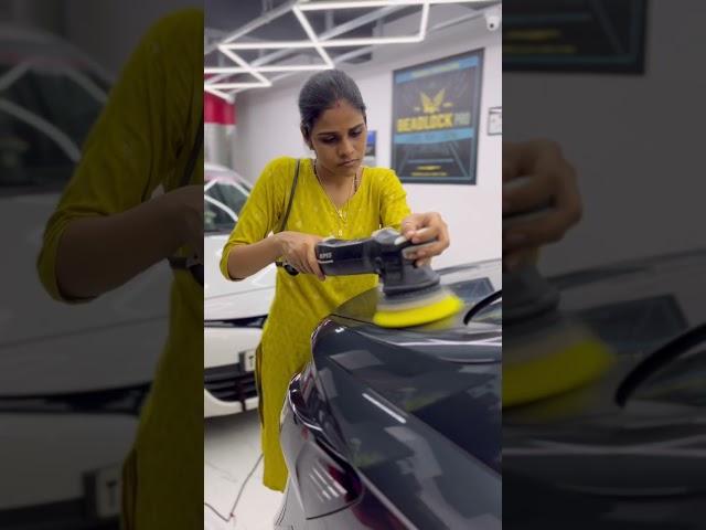 India's first professional Female detailer | Auto Detailing in chennai