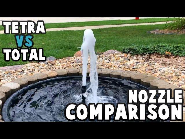 Fountain Nozzle Comparison (Tetra VS Total Pond)