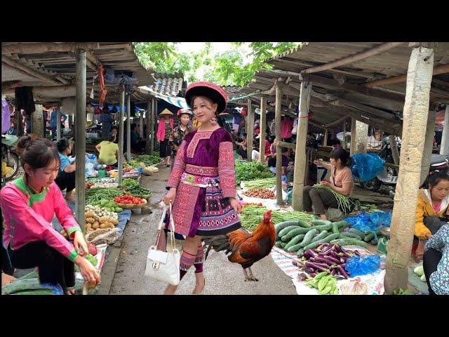 Bustling Bao Nhai Market – Agricultural Products, Herbs & Mountainous Fragrances of Bac Ha