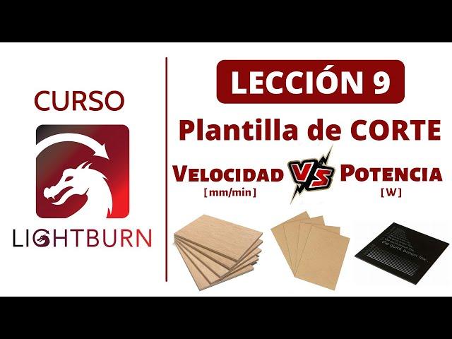  Lección #9: Aprende a CORTAR con Láser como un Padawan   Curso de Lightburn