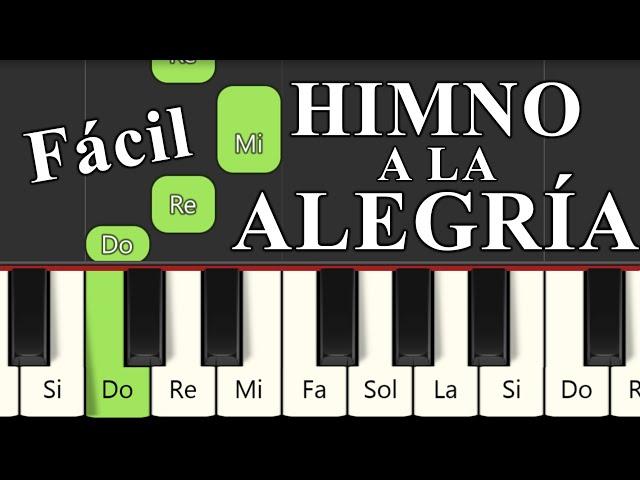  COMO TOCAR el Himno a la Alegría en piano  TUTORIAL LENTO piano facil