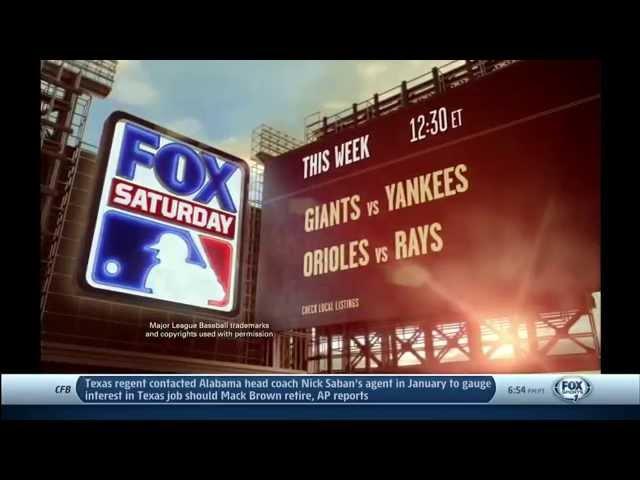 FOX Sports 1: FOX SATURDAY BASEBALL “SIGNS” | FOX NFL SUNDAY Week 3