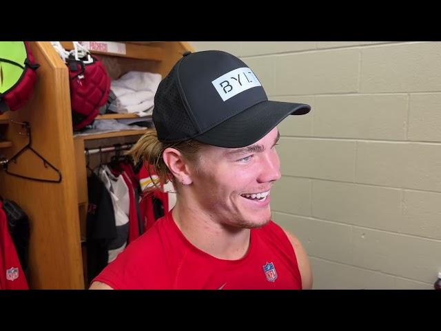 INSIDE THE LOCKER ROOM: Carson Steele Reflects on Chiefs' Win Over Falcons, Sister's Viral Wedding