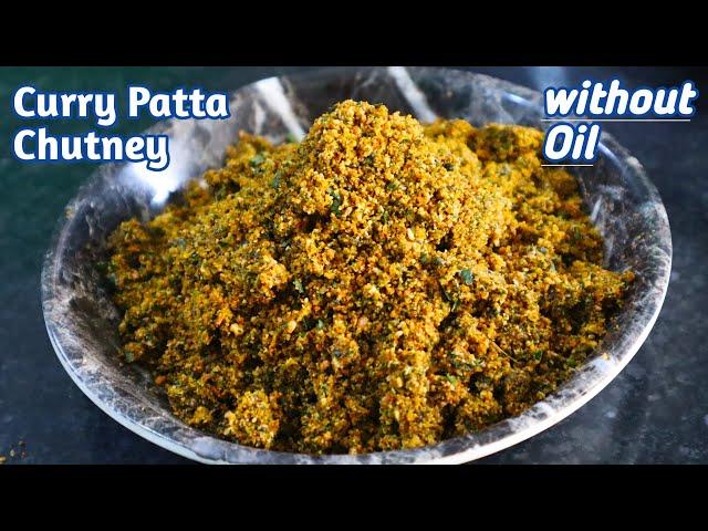 करी पत्ता चटणी | Curry Patta chutney Recipe | curry leaves recipe