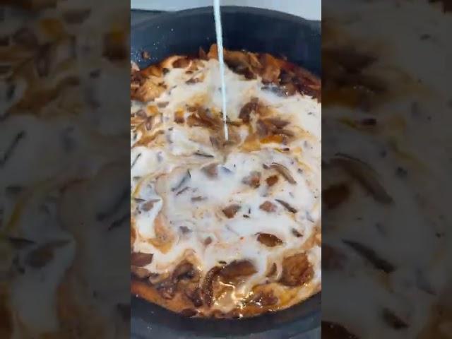 Crêpes poulet champignons