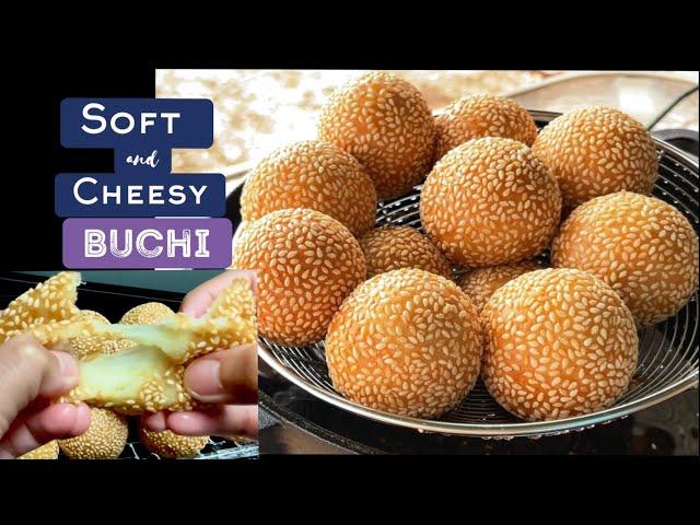 Cheese Buchi with Kamote |Sweet Rice Sesame Balls