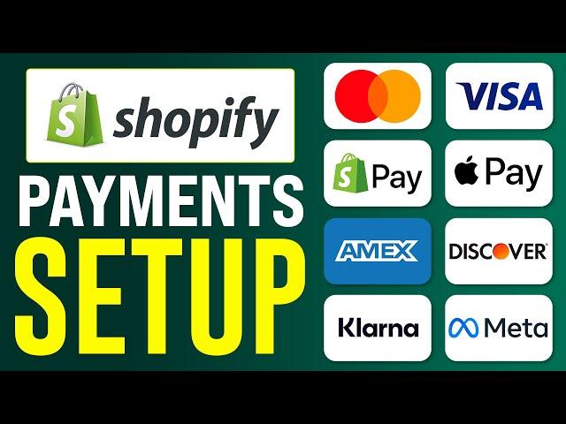 How To Setup Shopify Payments (2025) Shopify For Beginners